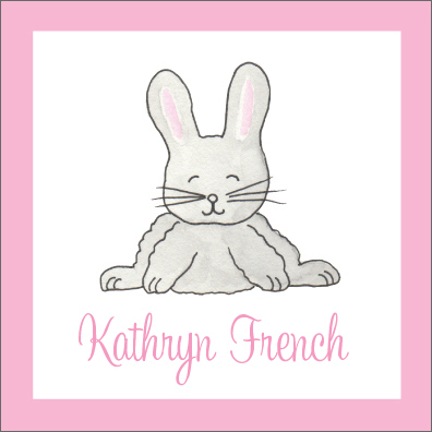 Cottontail Square Stickers
